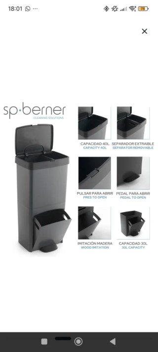 Cubo de Basura y Reciclaje