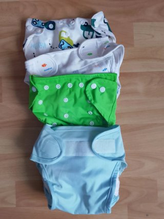 Lote pañales de tela reutilizables