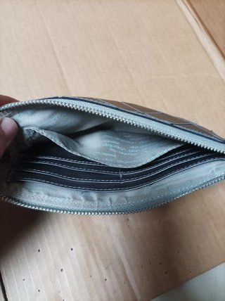 Bolso de mano plateado mujer