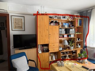 Mueble Estantería Madera Pino.