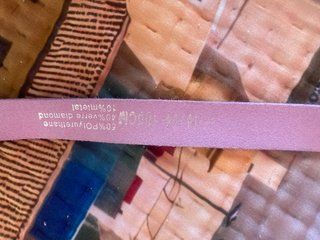 Cintura rosa con brillantini