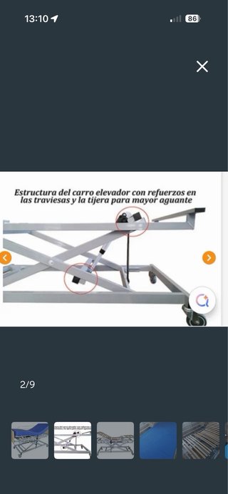 Cama articulada electrica. 104x194cm