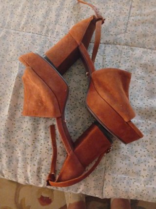 Sandalias Uterqüe Marrones Talla 38