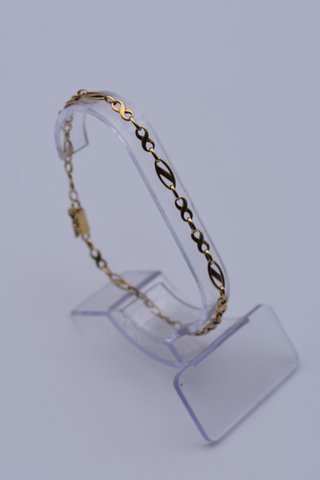 0021 Pulsera Estilo Fígaro de Oro