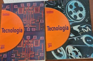Lote dos libros antiguos 3 y 4 ESO ed Santillana