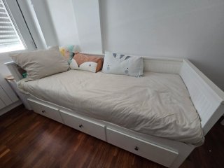 Cama Diván Ikea Hemnes Blanca