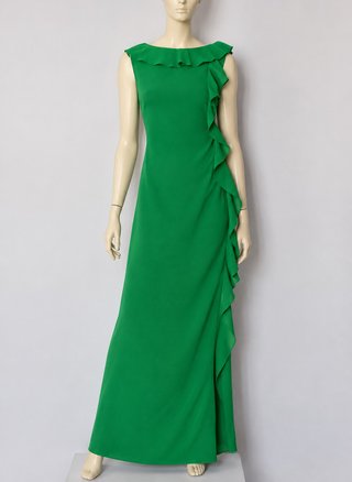Carolina Herrera vestido fiesta verde XXS