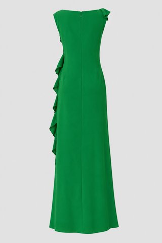 Carolina Herrera vestido fiesta verde XXS