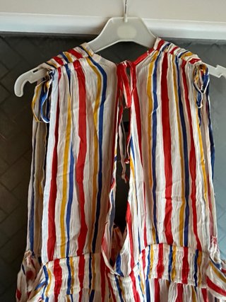 Vestido largo rayas multicolor