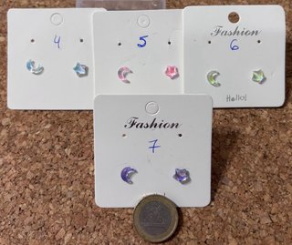 Pendientes Luna y Estrella