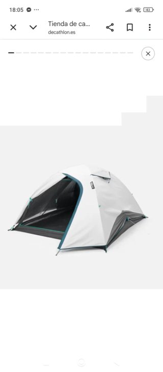 Carpa Decathlon 3 personas Fresh & Black