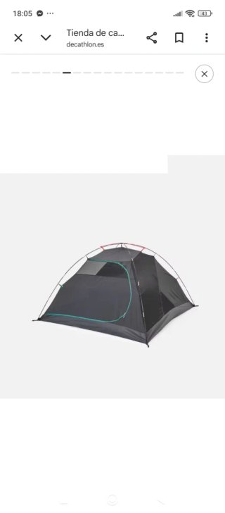 Carpa Decathlon 3 personas Fresh & Black