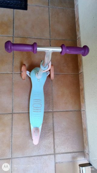 Patinete infantil 3 ruedas con luces