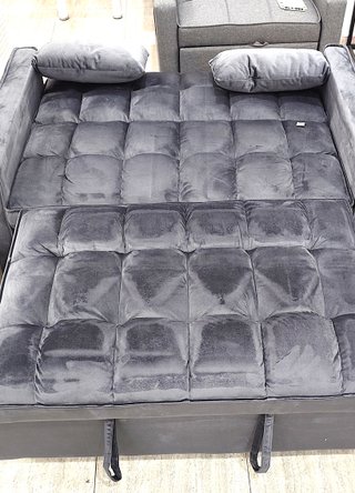 Sofá 2 plazas cama 130 cm+ 2 cojines – gran oferta