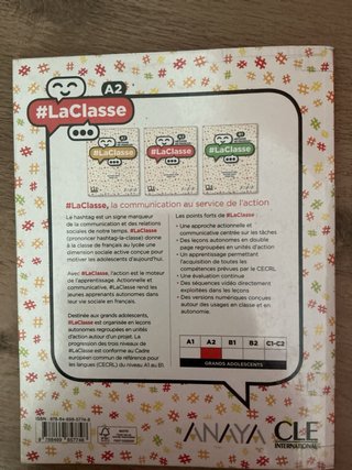 Libro 1 de bachillerato francés Anaya.