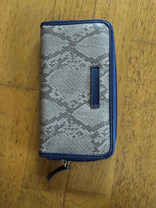 Monedero Punto Roma estampado piel serpiente
