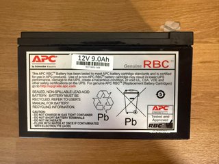 Batería APC RBC 12V 9Ah SAI/UPS