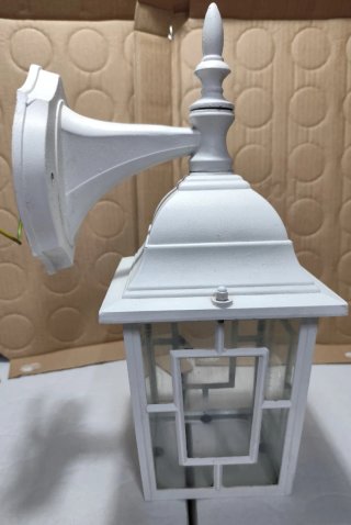 Aplique de pared metal blanco