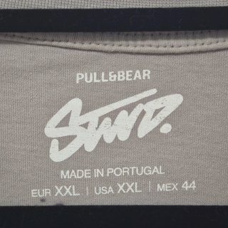 Camiseta Pull&Bear STWD Gris Oversize XXL