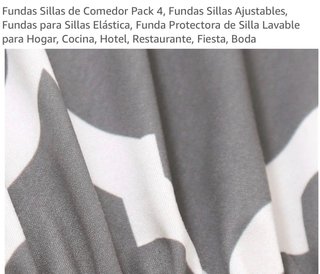 Pack 4 Fundas para Sillas de Comedor