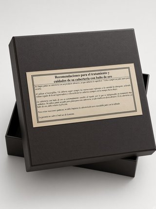 Estuche Cubertería Hartvergoldet Baño Oro 24K