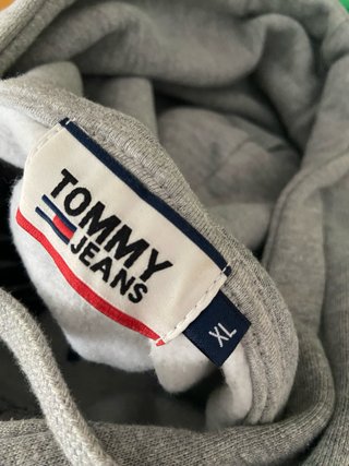 Sudadera Tommy Jeans Gris con Capucha