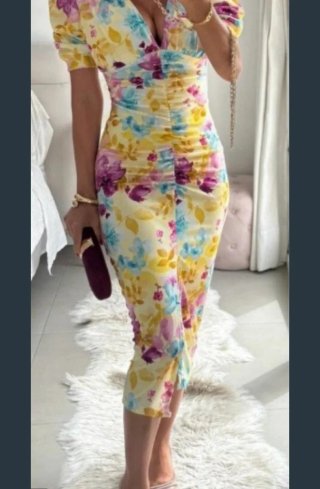 Vestidos largos estampados talla única
