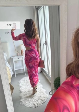 Vestidos largos estampados talla única