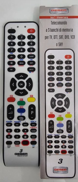 Telecomando Geser 3 banchi memoria