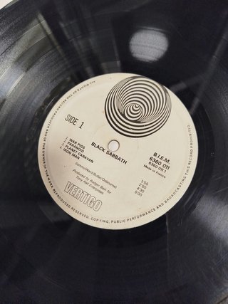 Black Sabbath Paranoid vinilo original 1970