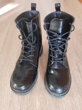Botas militares charol mujer talla 37