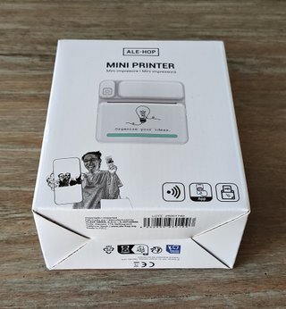 MINI IMPRESORA TÉRMICA ALE-HOP + 3 PACKS RECAMBIO