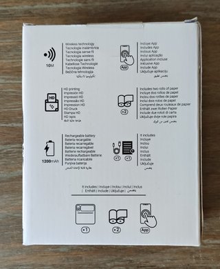 MINI IMPRESORA TÉRMICA ALE-HOP + 3 PACKS RECAMBIO