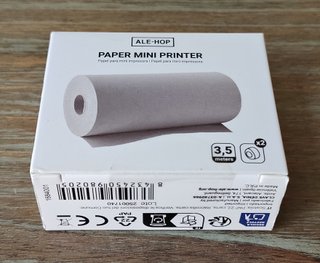 MINI IMPRESORA TÉRMICA ALE-HOP + 3 PACKS RECAMBIO