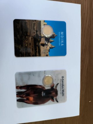 2 Monedas Conmemorativas Malta 2025