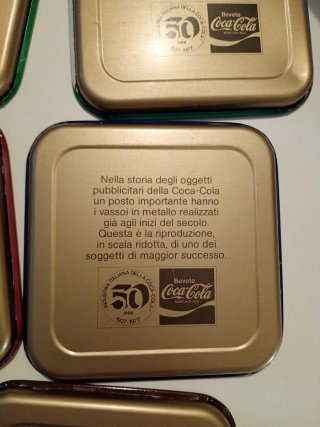 Sottobicchieri Coca Cola in Latta