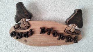 Letrero de madera Ongi Etorri