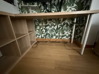 Escritorio y Estantería Kallax/Lagkapten Roble