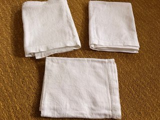 Set 4 teli in lino vintage