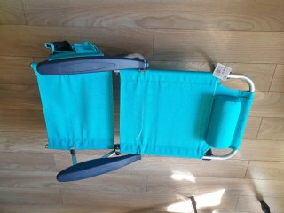 Silla de Playa Plegable Turquesa