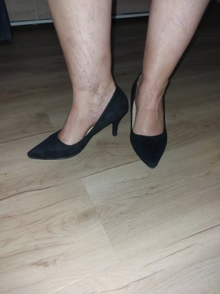 Zapatos de tacón negros talla 37