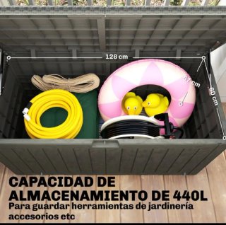 Baúl Almacenaje Exterior Gris