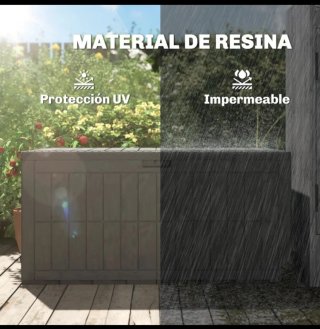 Baúl Almacenaje Exterior Gris