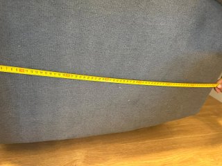 Sillón reclinable gris de tela. Como nuevo