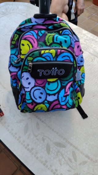 Mochila TOTTO Crayoles Emoji Multic–Gran capacidad