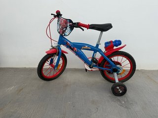 Bicicleta Spiderman 14” con ruedines
