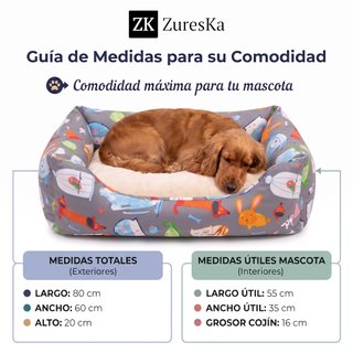 Cama para Perro Mediano 80x60