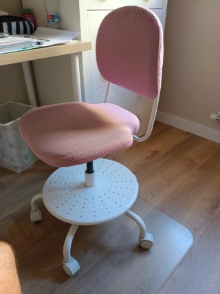 Silla de escritorio infantil rosa