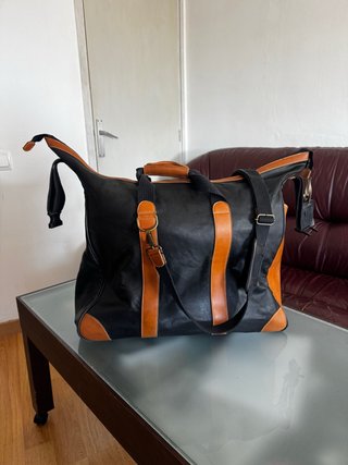 Bolso de Viaje Weekender de Piel Genuina