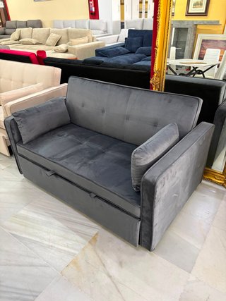 Sofa cama nuevo en gris